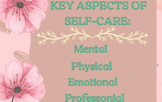 Key Aspects of self-care, Self-Care, Mental, Physical, Emotional, Professional, Mindfulness, Long Island, NY